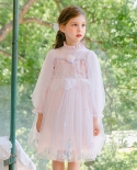 فستان بناتي فستان الأميرة تنورة جديدة بأكمام طويلة فستان مزاج
