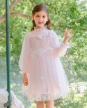 فستان بناتي فستان الأميرة تنورة جديدة بأكمام طويلة فستان مزاج