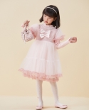 Girls Autumn And Winter Dress New Fluffy Dance Mesh Skirt Lolita Princess Dress