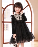 فستان بناتي خريفي جديد منفوش غزل تنورة أميرة للأطفال