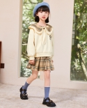 Girls Suit Autumn New Fashionable Sweater Casual Two-piece Set