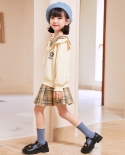 Girls Suit Autumn New Fashionable Sweater Casual Two-piece Set