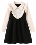 Girls Dresses Childrens Knitted Autumn And Winter New Mid-length Sweater Dresses