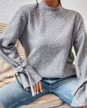 Womens Long Sleeve Popular Solid Color Turtleneck Bottoming Shirt