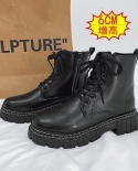 Martin Boots Mens New Boots Side Zipper Tooling Shoes Leather High Boots Autumn And Winter Mens Boot