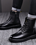 Martin Boots Autumn And Winter New Motorcycle Retro Trendy Leather Boots All-match Tooling Boot
