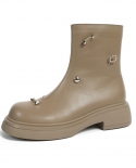 Thick-soled Ankle Boots Martin Boots Womens New Rivets Bare Boots