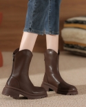Fashion Cigarette Boots Womens Autumn And Winter New Womens Shoes