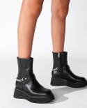 Thick-soled Martin Boots Female Autumn And Winter New Mid-tube Short Boots