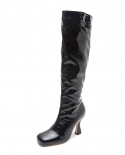 Womens New Autumn And Winter High-heeled Boots Square Toe Stiletto High Knee Boots