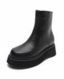 Short Boots Womens Autumn And Winter New Mid-tube Martin Boots
