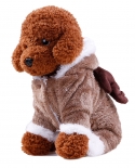 Dog Clothes Small And Medium-sized Teddy Vip Christmas Elk Plus Velvet Thickening Winter