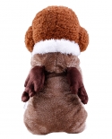 Dog Clothes Small And Medium-sized Teddy Vip Christmas Elk Plus Velvet Thickening Winter