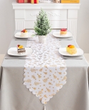 Christmas Decorations Bronzing White Table Flags Creative New Table Flags Dining Table Dress Up