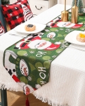 New Christmas Decoration Christmas Table Flag Creative Christmas Tablecloth