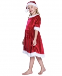 Christmas Clothing Little Girl Christmas Little Red Dress Festive Atmosphere Suit