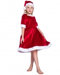 Christmas Clothing Little Girl Christmas Little Red Dress Festive Atmosphere Suit
