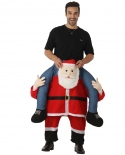 Santa Claus Back Man Trousers Festive Atmosphere Party Funny Costume Stage Costume