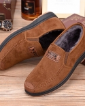 Têni Masculino Men Business Leather Shoes Casual Shoees Lightweight Sneakers Flat Plus Velvet Cotton Shoe Zapatillas Ho