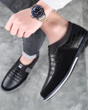 Men Casual Shoes High Quality Dress Shoe Comfortable Leather Loafers Moccasins Platform Non Slip Leisure Business Footwe