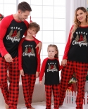Family Christmas Pajamas Set 2023 New Years Clothes Adults Kids Baby Matching Outfits Sleepwear Merry Xmas Family Look 