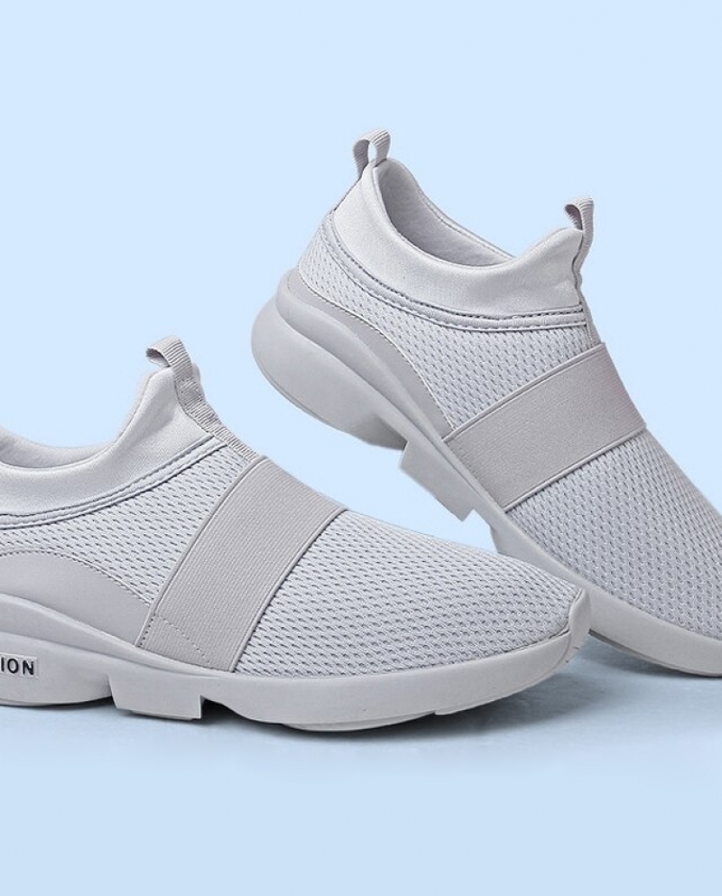 US 21.84 Women Casual Sport Shoes Breathable Running Off White