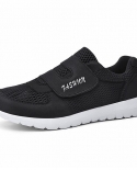 Men Mesh Sneakers Breathable Sport Running Jogging Shoes Comfort Walking Lightweight Velcro Flats Vulcanize Tenis Shoes 