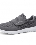 Men Mesh Sneakers Breathable Sport Running Jogging Shoes Comfort Walking Lightweight Velcro Flats Vulcanize Tenis Shoes 