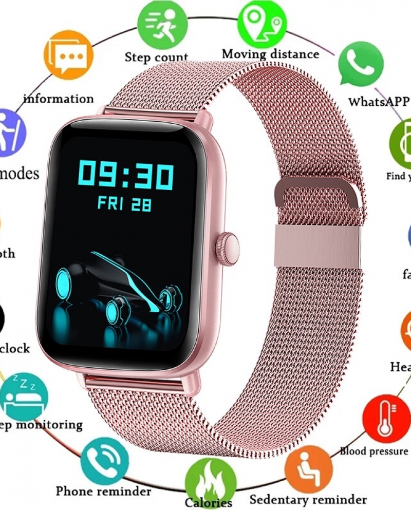 42,89 $-Lige New Women Smart Watch 2022 Cardiofrequenzimetro Salute Sport  Orologi Vita Impermeabile Smartwatch da donna per Huawei Xiao-Description
