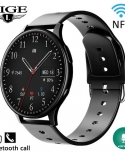 Lige Nfc Smart Watch Men New 1g Local Music Dial Call Digital Watches Voice Assistant Waterproof Smartwatch Men For Andr