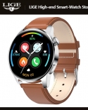 Lige New Smart Watch Men Full Touch Screen Bluetooth Call Heart Rate Fitness Tracking Waterproof Smartwatch Man For Andr