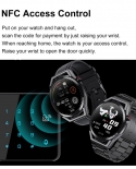 Lige Nfc Smart Watch Men Full Touch Hd Screen Sports Fitness Watches Waterproof Bluetooth Call Smartwatch For Huawei And