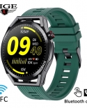 Lige Nfc Smart Watch Men Full Touch Hd Screen Sports Fitness Watches Waterproof Bluetooth Call Smartwatch For Huawei And