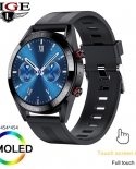Lige 2022 New Bluetooth Call Smart Watch Amoled 454*454 Hd Always Display The Time 4g Ram Local Music Weather Smartwatch