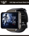 Lige Dm101 4g Call Smart Watch 24g5g Wifi Bluetooth Watch 241 Touch Screen Android 71 3gb32gb Dual Camera 5mp2mp 
