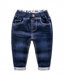 Novas calças jeans de moda infantil sólidas calças compridas meninos calças jeans clássicas para bebês primavera outono roupas p
