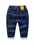 New  Kids Fashion Solid Jeans Long Trousers Pants Boys Classic Denim Pants Baby Jeans Spring Autumn Clothing For 2 8 Yea