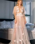 14406iena New  Night Robe Bathrobe Butterfly Pajamas For Women Wedding Bride Feather Robes Dressing Gown Pyjamas Sleepw