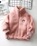 Boys Girl Outerwear Stand Collar Zipper Coat Kids Baby Sweatshirt Autumn Winter Thicken Warm Soft Polar Fleece Jacket Cl