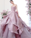140502023 New Arrival Elegant A Line Solid Pink Ruffles Off The Shoulder Lllusion Sleeve Lady Party Prom Dress Evening 