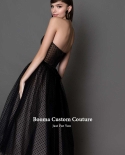 Black Polka Dots Tulle Prom Dresses Sweetheart Illusion Aline Short Party Dresses Sleeveless Tealength Evening Dresses  