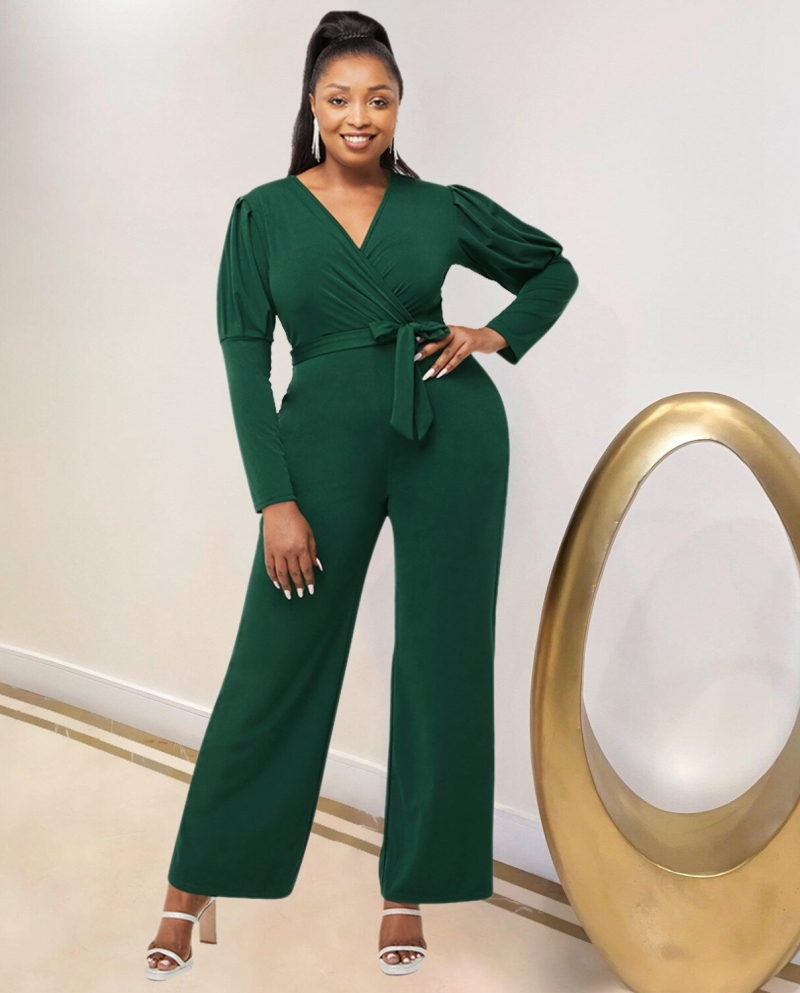 Deep v neck jumpsuit sale womens