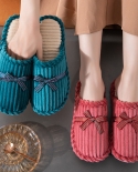 Winter Cotton Slippers Womens Plush Soft Bottom Couples Home Warm Indoor Home Cotton Slippers