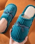 Winter Cotton Slippers Womens Plush Soft Bottom Couples Home Warm Indoor Home Cotton Slippers