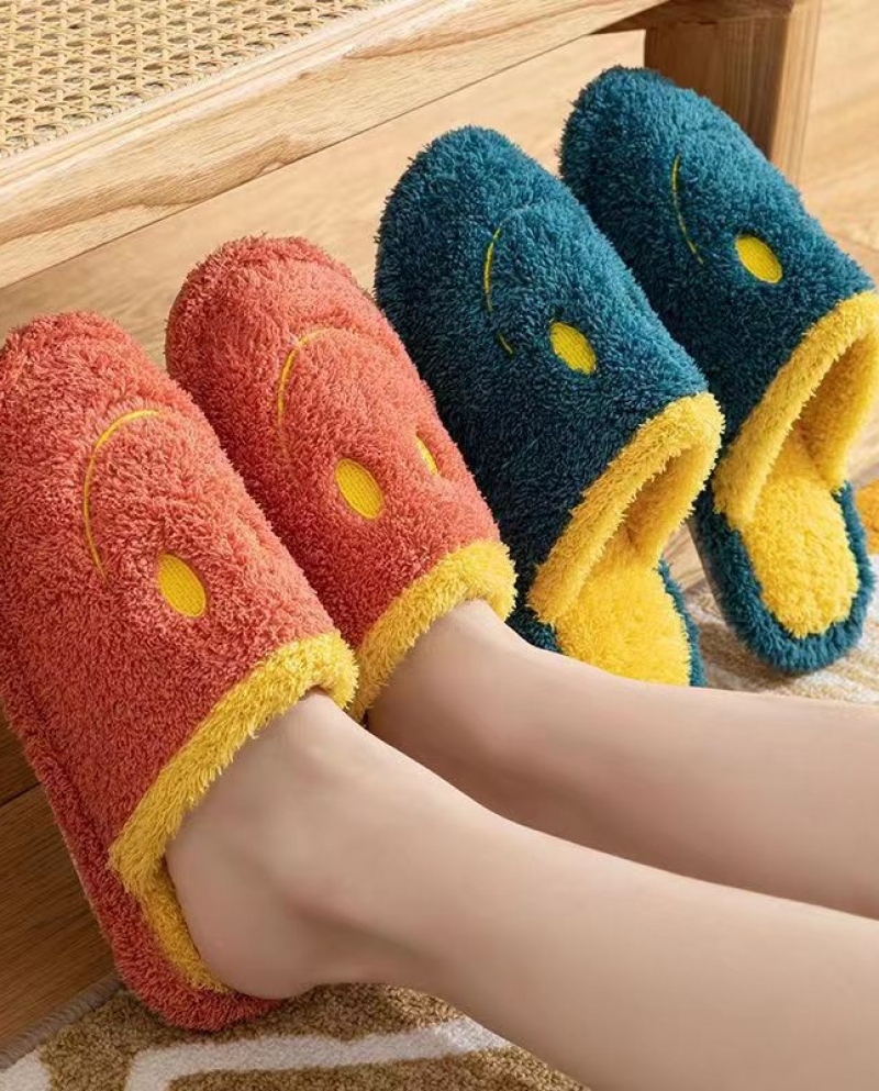 Cotton Slippers Autumn And Winter Womens Couples Indoor Home Warm Winter