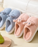 Nuevas pantuflas de algodón antideslizantes para el hogar informales de felpa para hombres y mujeres son pantuflas peludas