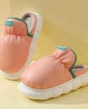 Autumn And Winter Household Indoor Non-slip Wear-resistant Couples Pu Surface Simple Slippers