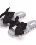 New Girl Casual Home Colorful Bow Fashion Simple Plush Slippers