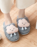Zapatillas de algodón Baotou gruesas de felpa para el hogar para niña nueva de otoño e invierno
