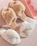 Winter Slippers Plush Cotton Slippers Indoor Home Warm Plush Slippers